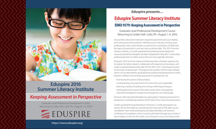 Eduspire Summer Literacy Institute